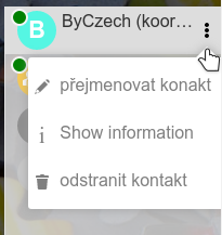 Edit kontaktu